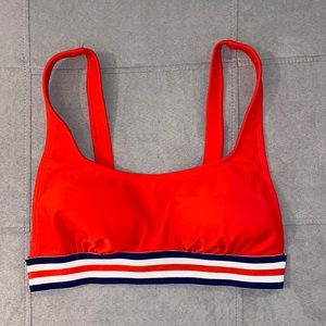 Bright red bikini top perfect for 4th of July!